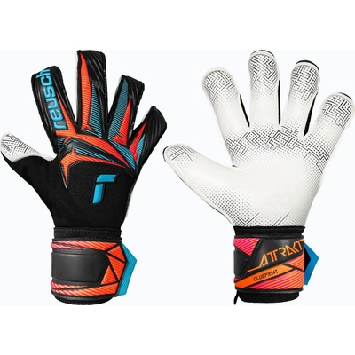 Reusch Attrakt Advance Evolution Glueprint black/aqua blue/shocking orange