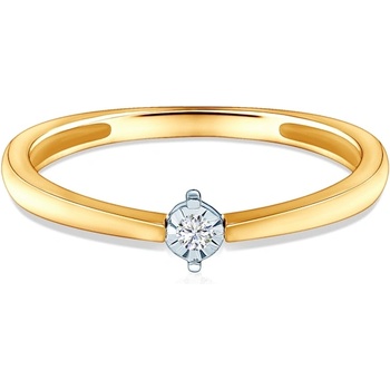 SAVICKI Годежен пръстен savicki: двуцветно злато, диамант