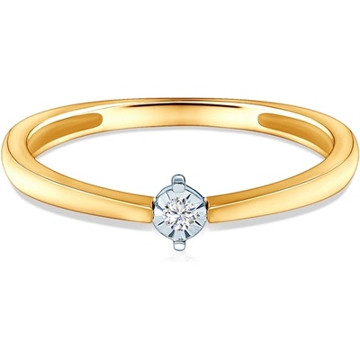 SAVICKI Годежен пръстен savicki: двуцветно злато, диамант