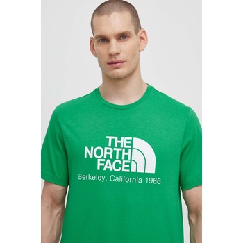 The North Face Памучна тениска The North Face M Berkeley California S/S Tee в зелено с принт NF0A87U5PO81 (NF0A87U5PO81)