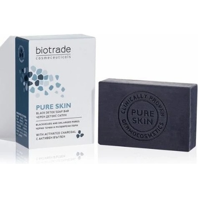 Detoxikačné mydlo s aktívnym uhlím Pure skin Biotrade 100 g