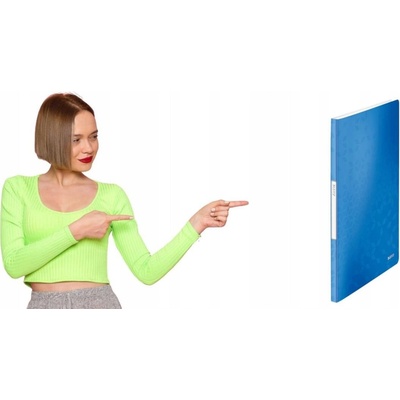 Leitz Katalógová kniha WOW - A4 20 vreciek modrá
