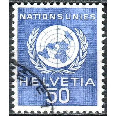 (1959) MiNr. 30 O - Švýcarsko - OSN - OSN Emblém