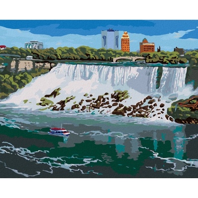 Zuty Malování podle čísel AMERICKÉ NIAGARSKÉ VODOPÁDY ROBERT JOHNSON