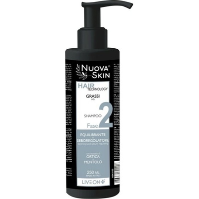 LiveOn Nuova Skin Seboregulačný šampón na mastné vlasy 250 ml