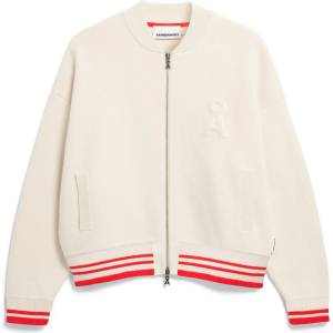 Armedangels Дамско ежедневно яке ARMEDANGELS Women's Iconic Å Bomber Jacket Casual jacket - Oatmilk / Mars Red (103-2911-0112)