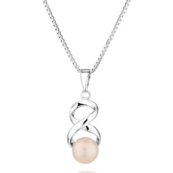 Image 1 of Swan Сребърно колие със сладководна бяла перла IEP0317W Swan