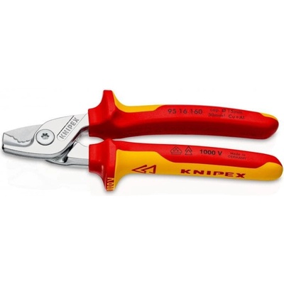 KNIPEX Nůžky kabelové 160 mm stepcut s krokovým řezem, knipex 9516160