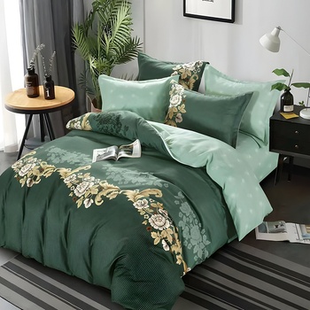 EmonaMall Двулицев спален комплект с ластик EmonaMall, 6 части - Модел S17508 (S17508-33333e)