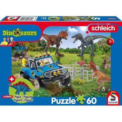 SCHMIDT Schleich Prehistoričtí obři + figurka Schleich 60 dielov