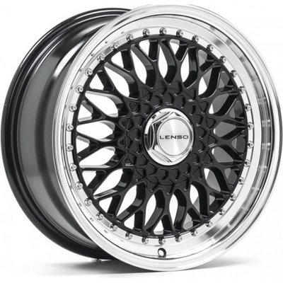 LENSO BSX 7,5x17 4x100 ET20 gloss black polished