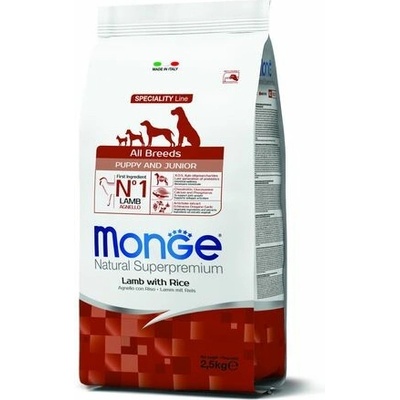 Monge Natural Superpremium All Breeds Puppy jahňa/ryža 2,5 kg