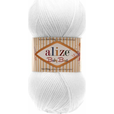 Alize příze Baby Best 55 bílá