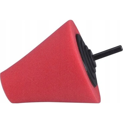 Leštiaci kužeľ Extol Premium Foam, T10, červený, d=80mm, stopka 6mm