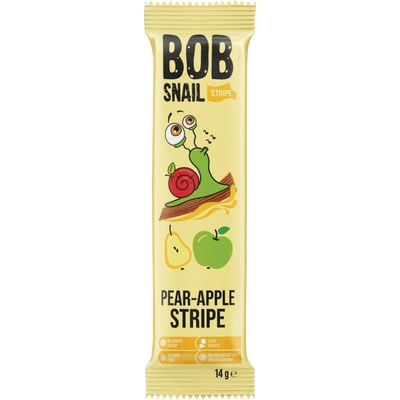 BOB Snail ovocný snack Hruška Jablko 14 g