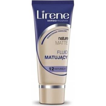 Lirene Nature Matte zmatňujúci fluidný make-up pre dlhotrvajúci efekt 12 Natural 30 ml