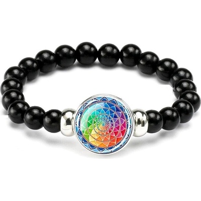 Blingstar náramek čakrový Mandala glass bead 2270