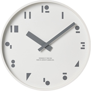 Lemnos Стенен часовник m, s, s. бял (syo21-04 wh)