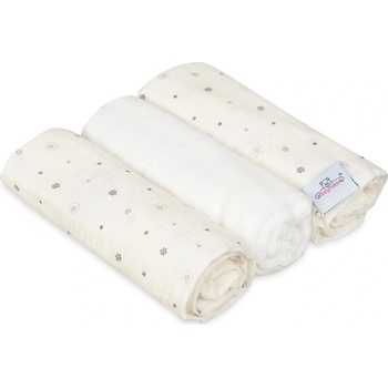 Babymatex Muslin Design Muslin bavlněná plena 2x70x80 cm + Tetra plena 70x80 cm