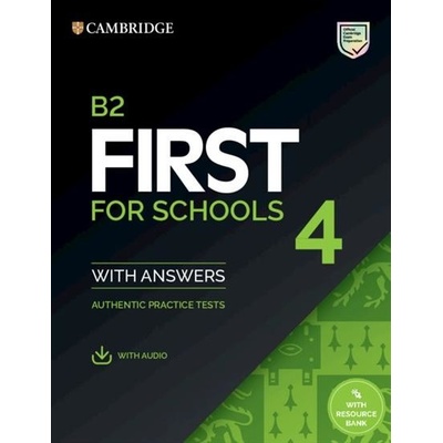 B2 First for Schools 4 Students Book with Answers with Audio with Resource Bank