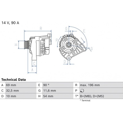 generátor BOSCH 0 986 086 870