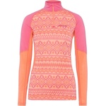 Kari Traa Дамско мериносово термобельо Kari Traa Women's Malia Half Zip Merino base layer - Bubblegum (115-2342-0714)