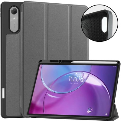 Vsetkonamobil 141467 LEATHER Zaklápací kryt pre Lenovo Idea Tab Pro Gen 2 šedý