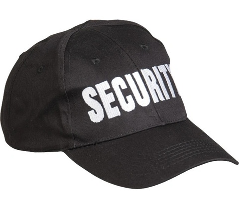 Baseball US SECURITY ČERNÁ