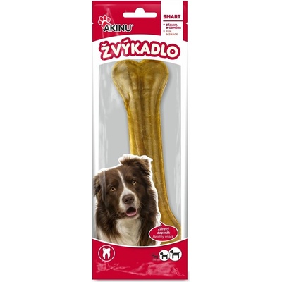 Akinu Kost z buvolí kůže přírodní žvýkací 22 cm 1 ks