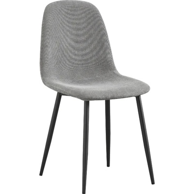 Mebeli Diskret К-335 Комплект трапезни столове, сиво + черно/ 4 броя