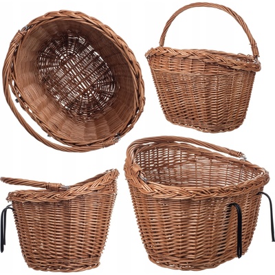 Predný Kadax, prútený, hnedý, 12 l s rúčkou