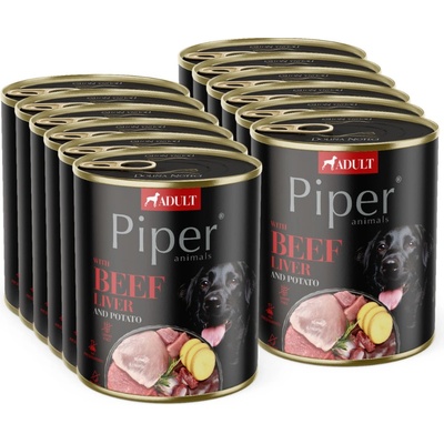Dolina Noteci Piper Adult s hovädzou pečeňou a zemiakmi 12 x 800 g