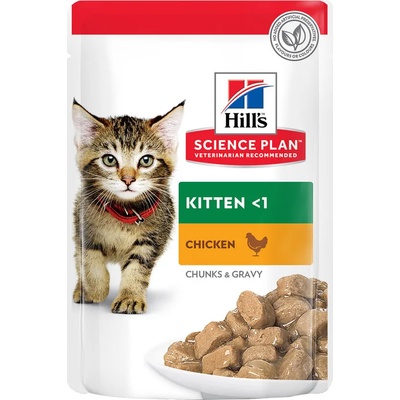 Hill's Hills Science Plan Kitten пауч с пилешко за котенца до 1 год. и за бременни/кърмещи котки 85gr