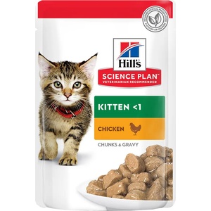 Hill's Hills Science Plan Kitten пауч с пилешко за котенца до 1 год. и за бременни/кърмещи котки 85gr