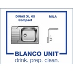 BLANCO Bundle Blanco Dinas XL 6S Compact +Blanco Mila Хром (525121519414)