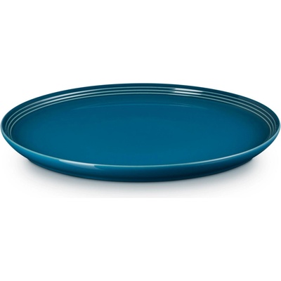Le Creuset Jedálenský tanier COUPE 27 cm, DEEP TEAL, kamenina