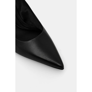 Calvin Klein Кожени обувки с тънък ток ESS STILETTO HDW CHAIN LTH 90 (HW0HW02718)