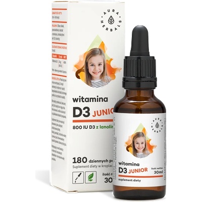 Aura Herbals Витамин D3 800 IU 30 ml капки | Aura Herbals (10665 AH)