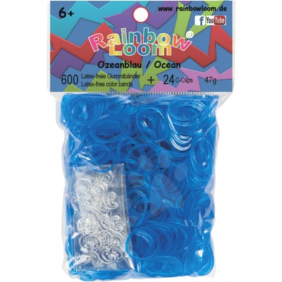 RAINBOW LOOM Original gumičky 600 kusov svetlomodré