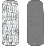 Kikkaboo Двулицева подложка за количка Kikkaboo - Leaves, Grey (31108040127)