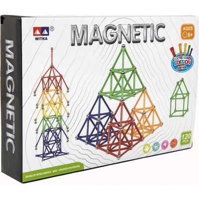 Teddies Magnetická stavebnice 120 ks