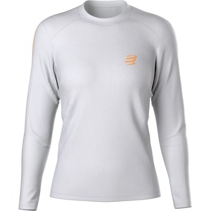 Compressport Дамска тениска Compressport Women's Performance L/S Running shirt - Vaporous Grey / Apricot / Reflective Apricot - размер XS (916-7109-0111)