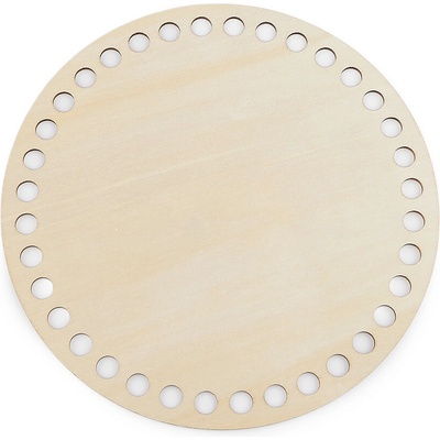 Dřevěné dno na háčkování / výrobu košíků Ø20 cm přírodní sv. 1 ks