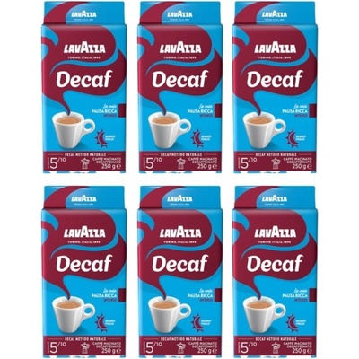 Lavazza Mletá káva DEK Intenso 6 x 250 g