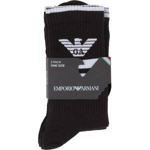 Giorgio Armani Чорапи Emporio Armani Men's Knitted Crew Socks - Black 00120