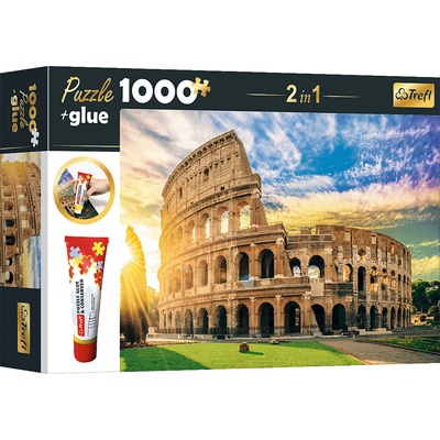 TREFL Sada 2v1 Amfiteátr Fláviův Řím Itálie s lepidlem 1000 dielov