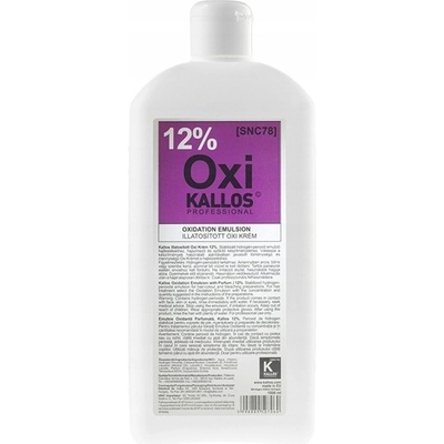 Kallos Oxi krémový peroxid 12% pro profesionální použití Oxidation Emulsion 12% [SNC78] 1000 ml