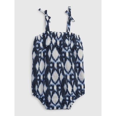 GAP Baby ľanové vzorované body Tmavomodrá