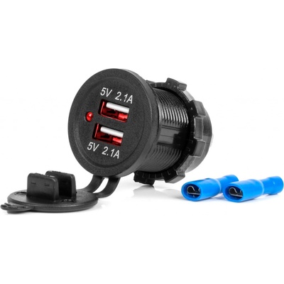 Nabíječka 2xUSB 12/24V MOD-04 AMiO-02854