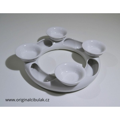 Svietnik adventný telo priemer 21,5cm bez dekorácie BIELY Český porcelán Dubí